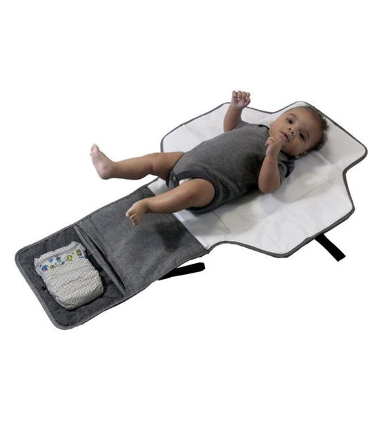 Red Kite On The Go Travel Mat - Grey Weave