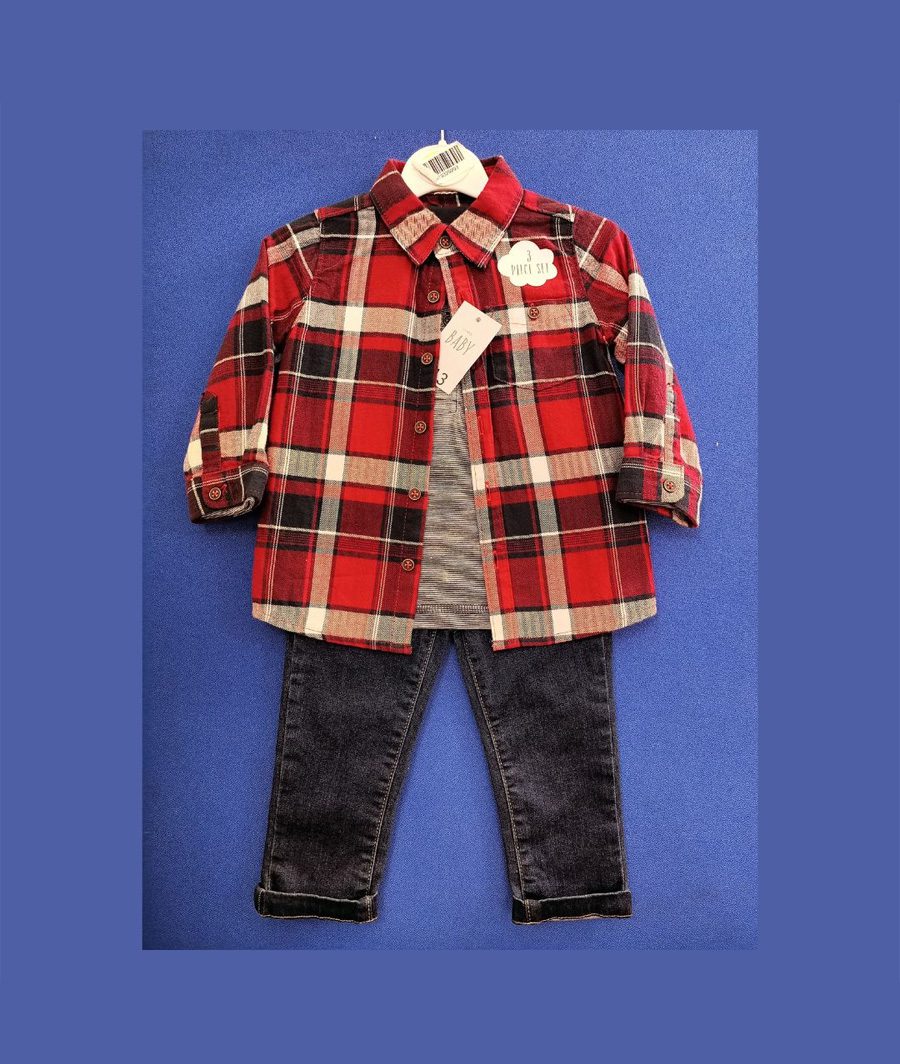 Woody plaid outfit