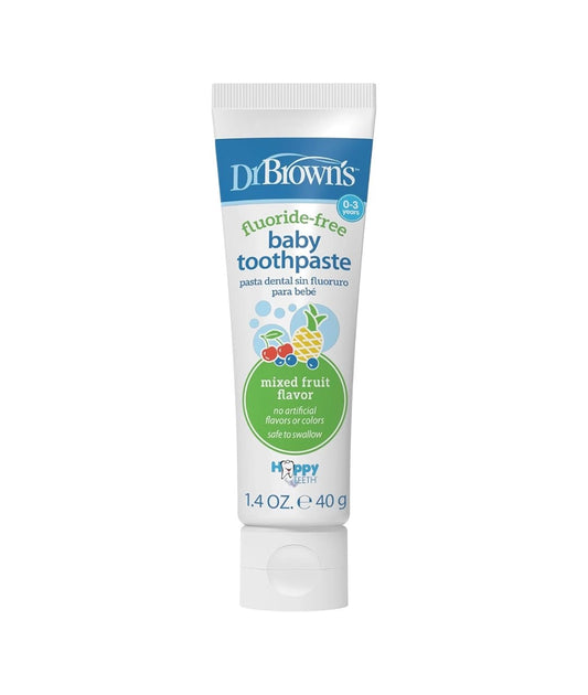 Dr. Brown's Fluoride-Free Baby Toothpaste 1-Pack,1.4oz/40g,0-3 years