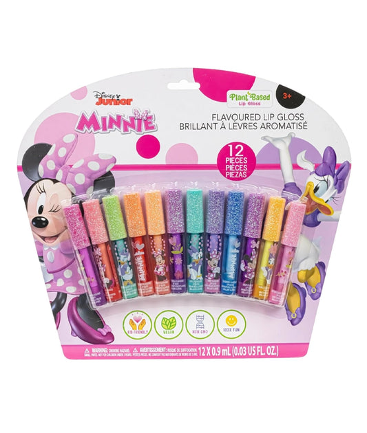 Minnie Mouse 12 Piece Plant Based Lip Gloss