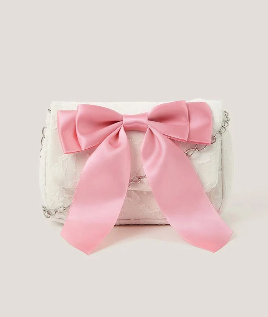 Bow Jacquard Bag
