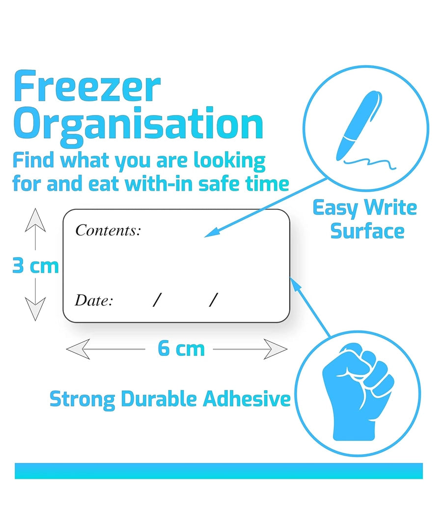 Freezer Labels Easy Peel Off 6 pack – Image 2