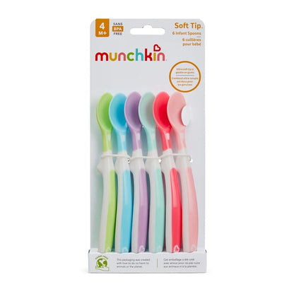 Soft-Tip Infant Spoons 6 pack 4 month +