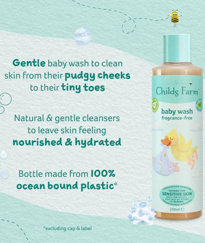 Childs Farm Unfragranced Baby Wash 250ML – Image 2