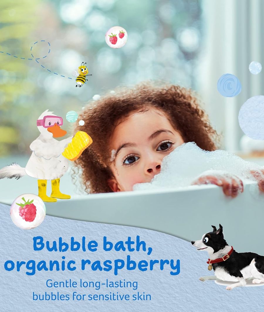 Childs Farm | Kids Bubble Bath 500ml | Organic Raspberry – Image 2