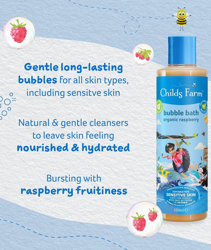 Childs Farm | Kids Bubble Bath 500ml | Organic Raspberry – Image 3