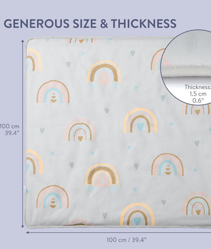 Foldable Baby Play Mat 100 x 100cm (39-3/8 x 39-3/8") – Image 2