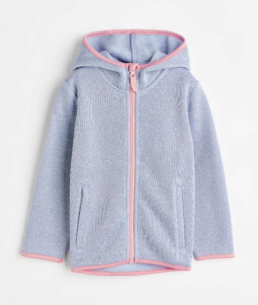 Hooded fleece jacket