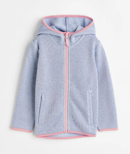 Hooded fleece jacket