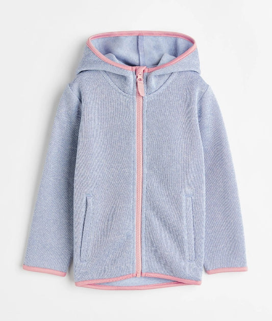 Hooded fleece jacket