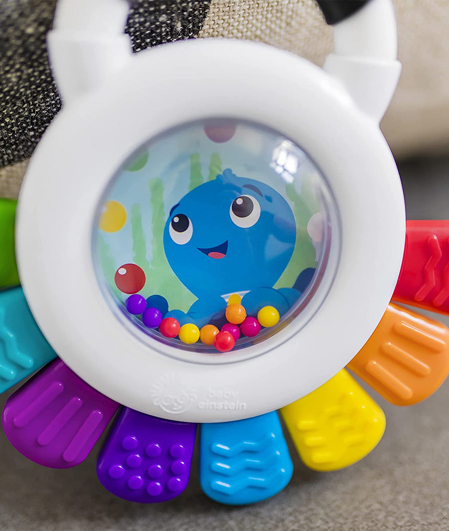 Baby Einstein Outstanding Opus The Octopus Sensory Rattle &amp; Teether Multi-Use Toy, BPA Free &amp; Chillable, 3 Months &amp; up, Multicolored – Image 3