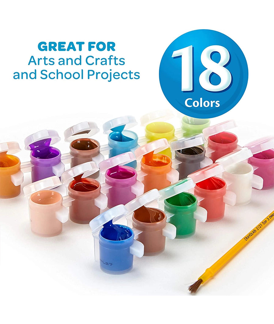 Crayola Washable Kids Paint, Pack of 18 - Multicolour – Image 3