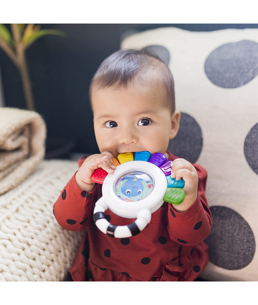 Baby Einstein Outstanding Opus The Octopus Sensory Rattle &amp; Teether Multi-Use Toy, BPA Free &amp; Chillable, 3 Months &amp; up, Multicolored – Image 4