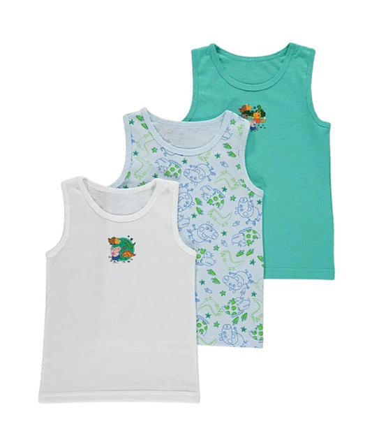 Peppa Pig George Pig Vests 3 Pack
