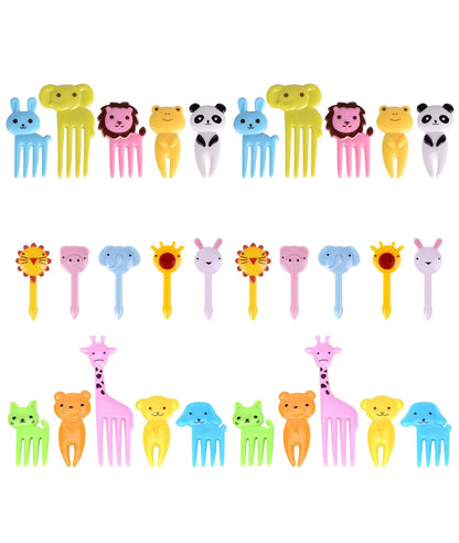 Food Picks for Kids, 30 Pieces Animal Bento Deco Set