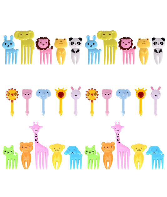 Food Picks for Kids, 30 Pieces Animal Bento Deco Set
