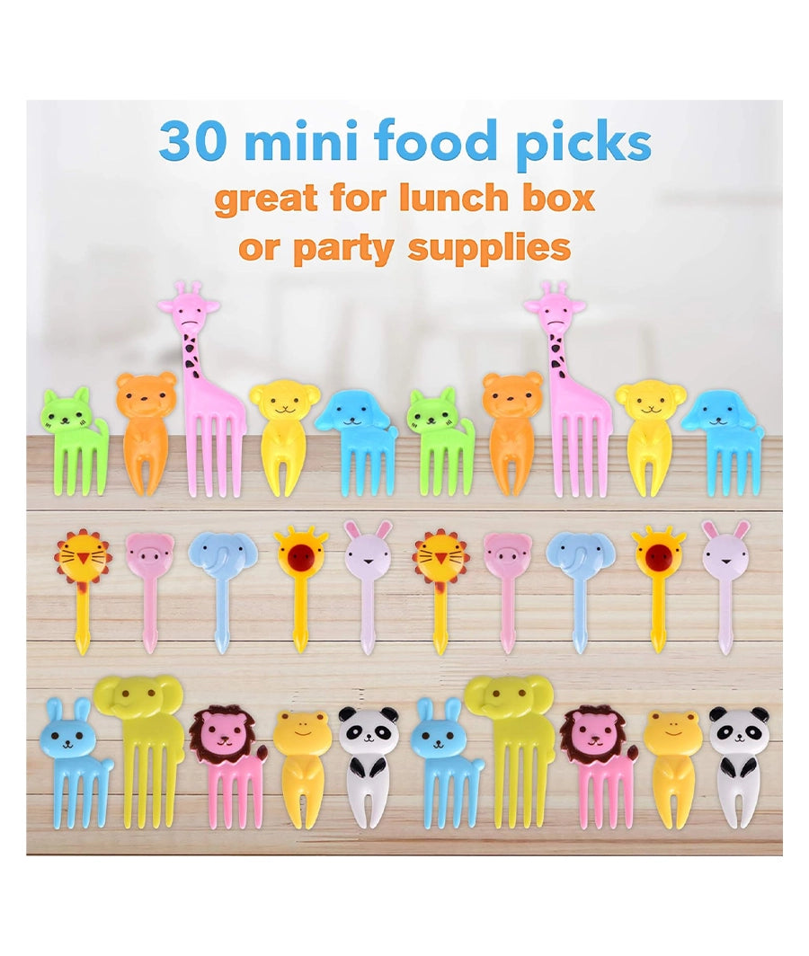 Food Picks for Kids, 30 Pieces Animal Bento Deco Set – Image 3