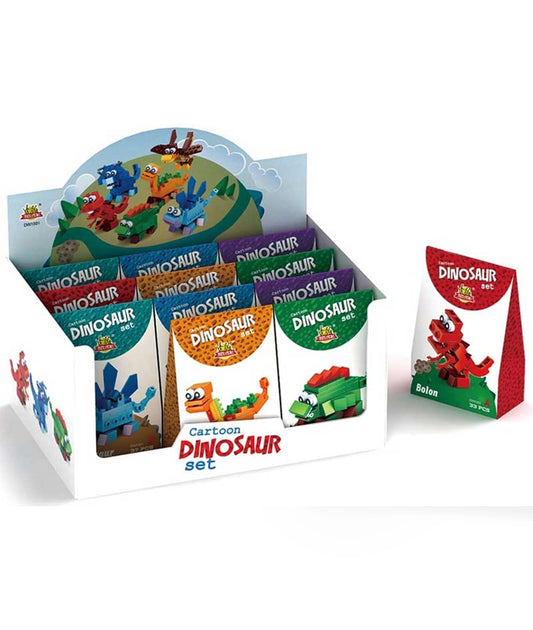 BLOCKS DINOSAUR KIT 6 ASSORTED 3Yrs+(per piece)