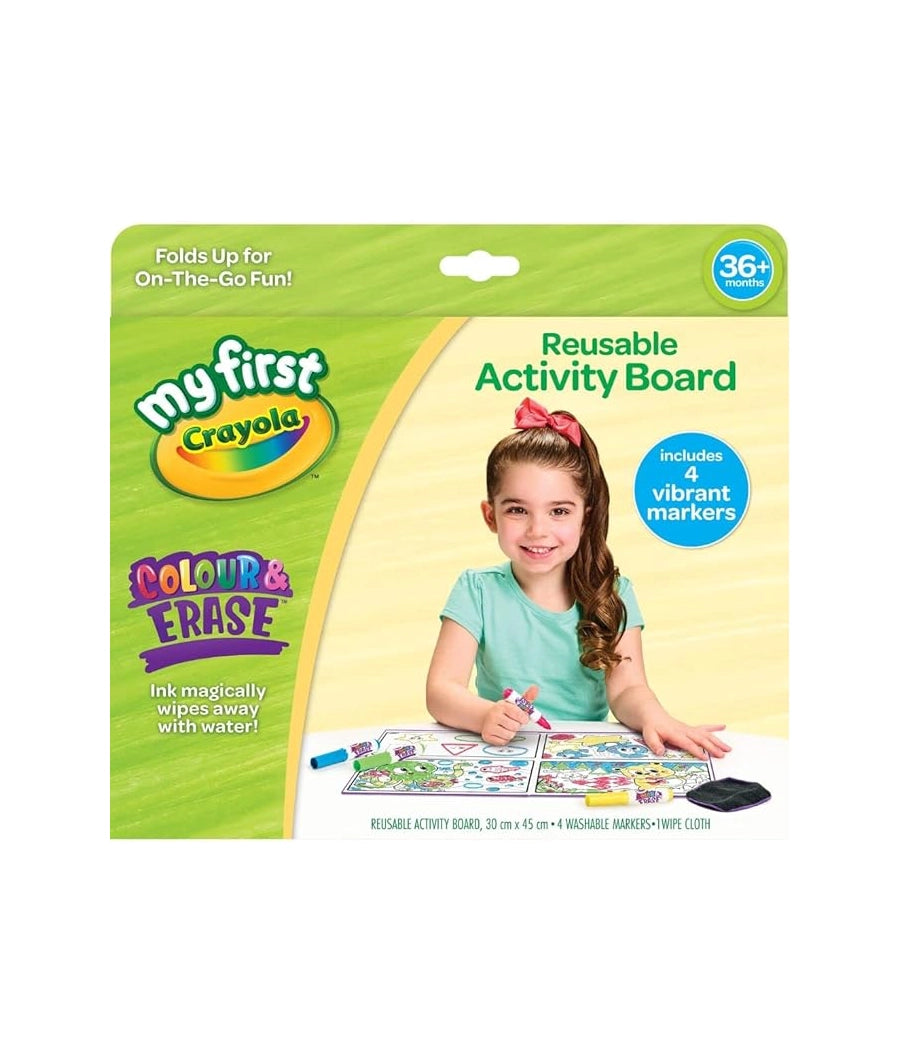 CRAYOLA MyFirst Colour & Erase Reusable Activity Board