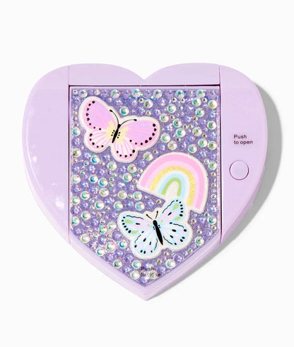 Claire's Club Purple Butterfly Mechanical Bling Lip Gloss Set