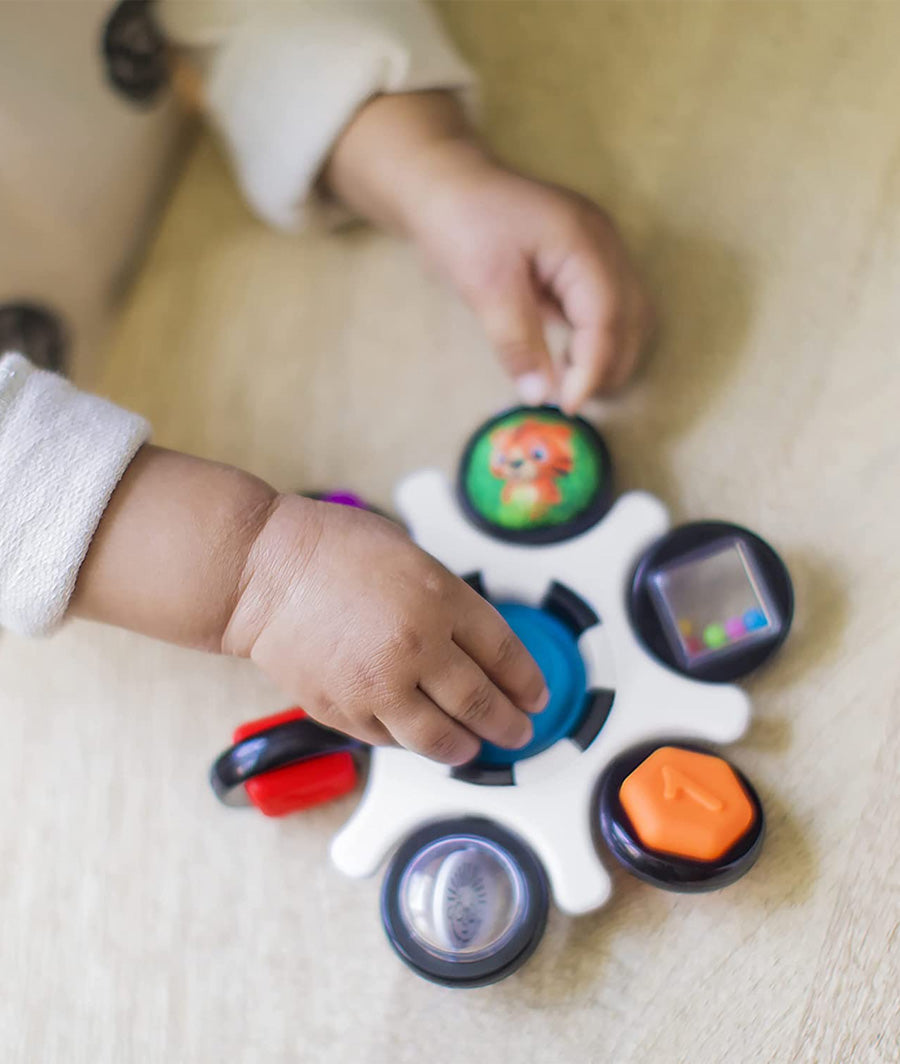 Baby Einstein Curiosity Clutch Fidget Sensory Toy and Pop It Rattle, BPA Free Infant Teether, Age 3 Months+, Multicolored – Image 2