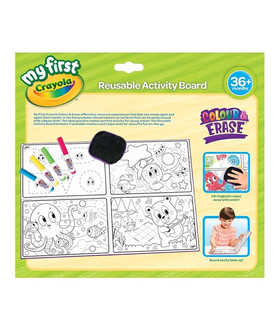 CRAYOLA MyFirst Colour & Erase Reusable Activity Board – Image 2