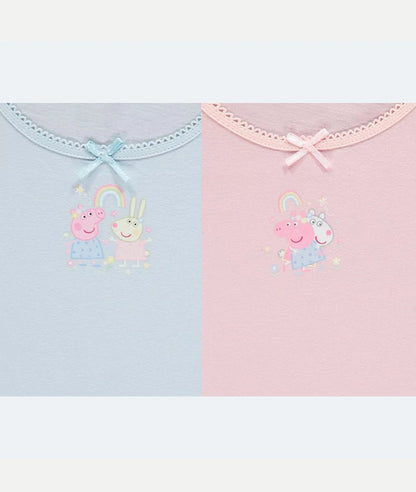 Peppa Pig Character Print Pastel Vests 3 Pack – Image 2