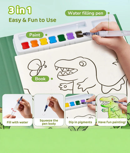 Water Color Painting Dino – Image 3