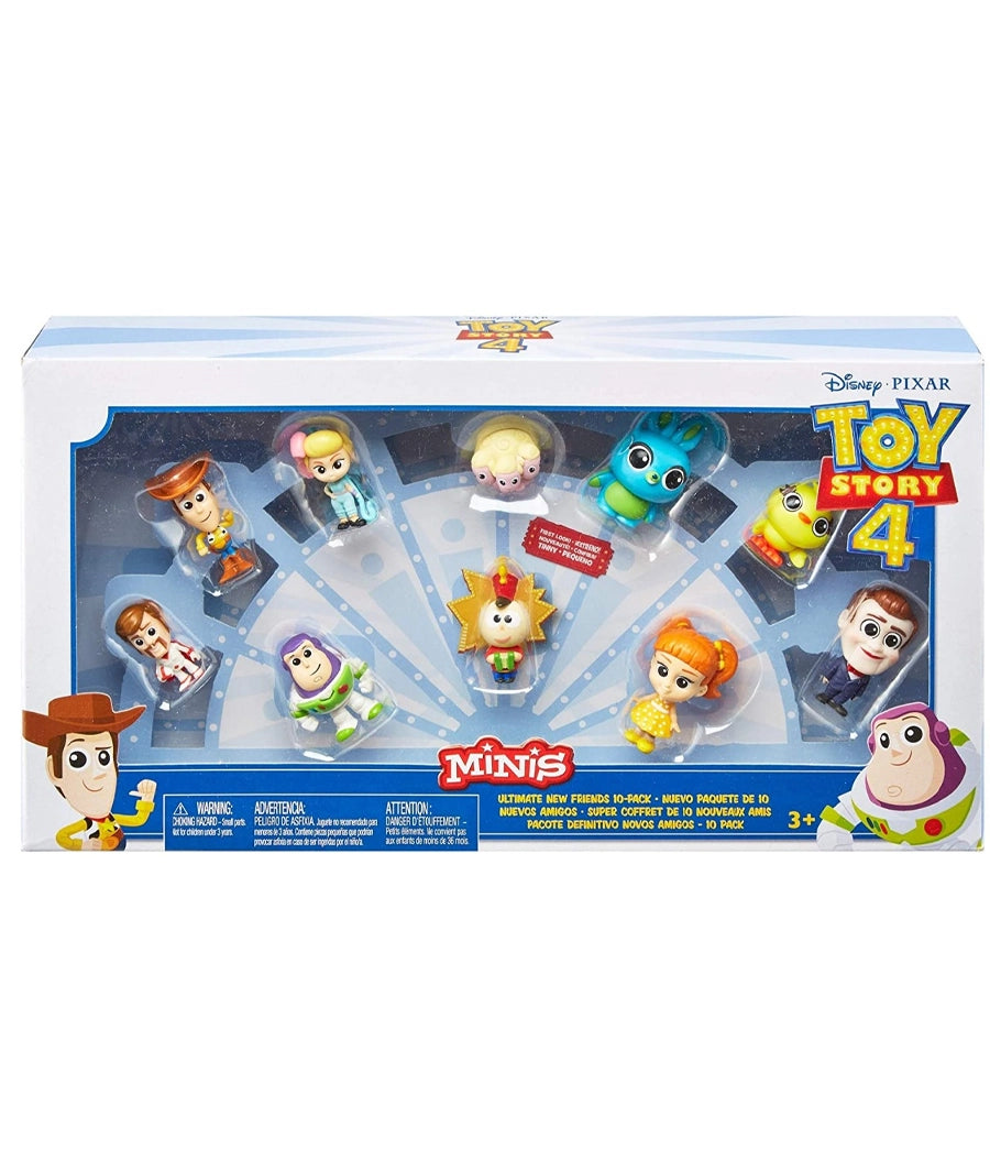 Disney Pixar Toy Story 4 Mini Figures 10-pack Character Collection, Birthday Gift for Kids 3 to 8 Years Old