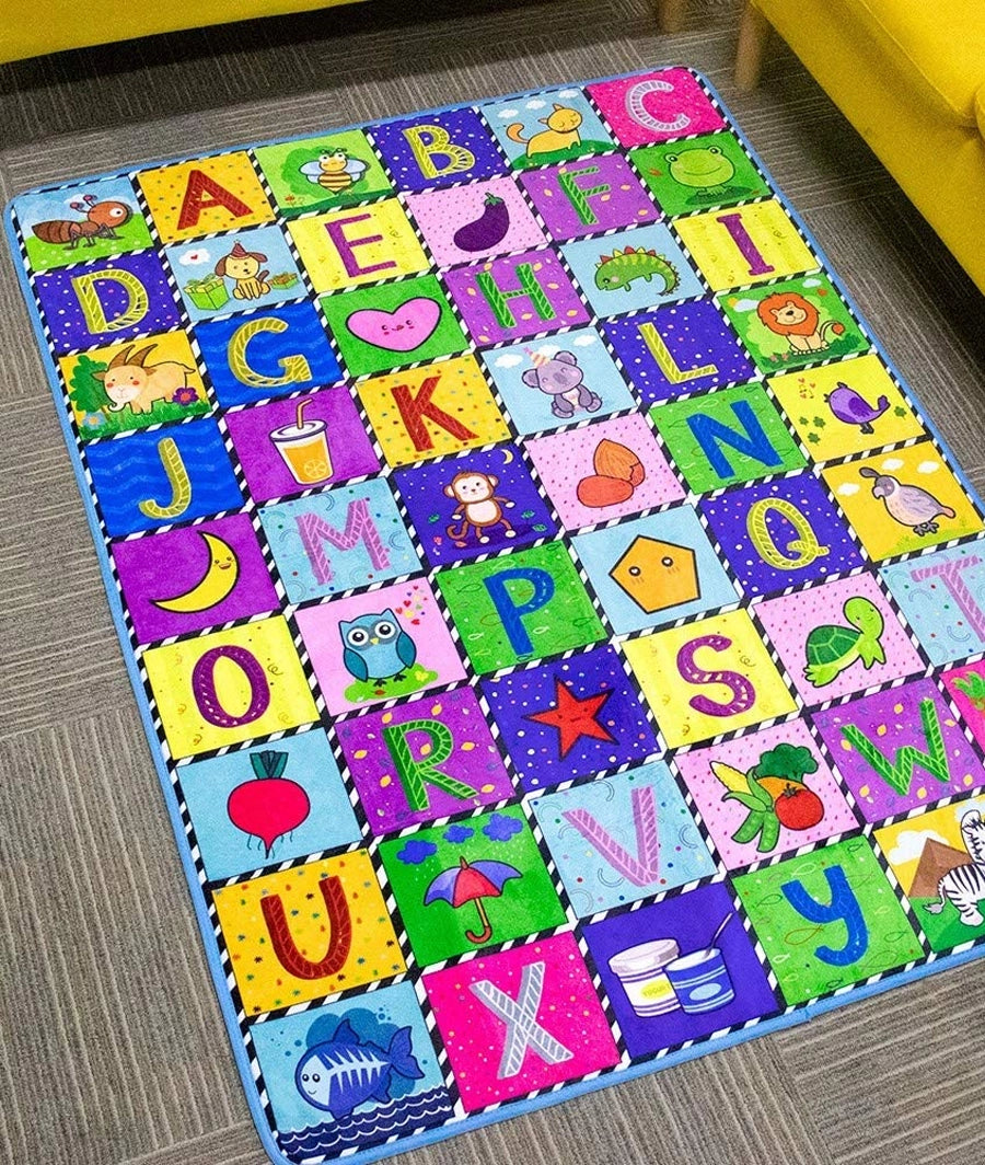Teytoy Play Mats for Toddlers Floor Mat Rug Playmat Baby Crawling Mat Super Soft Carpet Extra Thick (0.6cm), Plush Surface Foldable Non-Slip Non-Toxic, 112 * 151cm