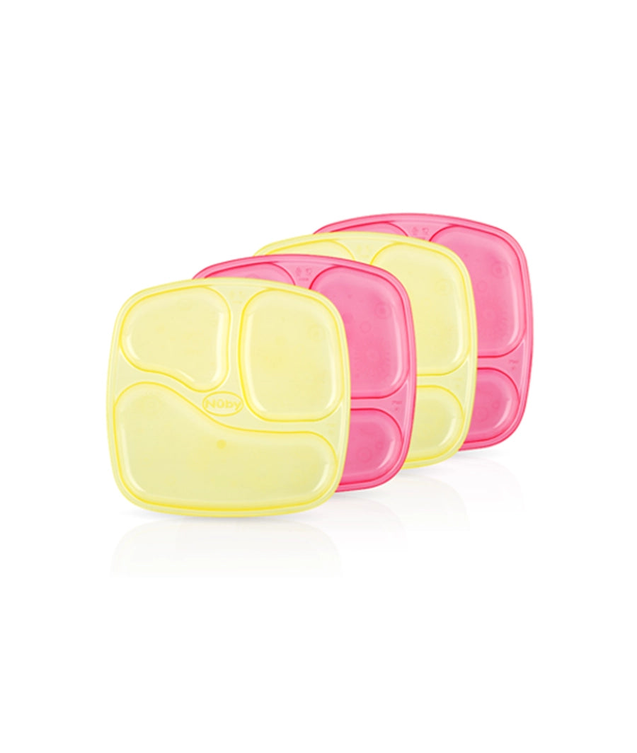 Wash or Toss™ Stackable Sectional Plates - 4 pack