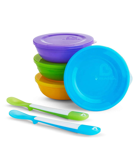 Munchkin Love a Bowls, 10 Piece Bowl and Spoon Set