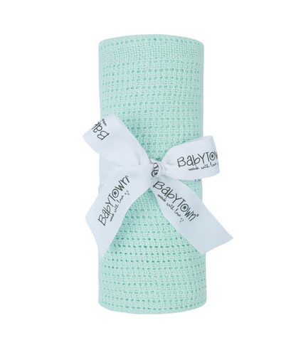 Soft Mint Babies Cellular Blanket (70x90cm)