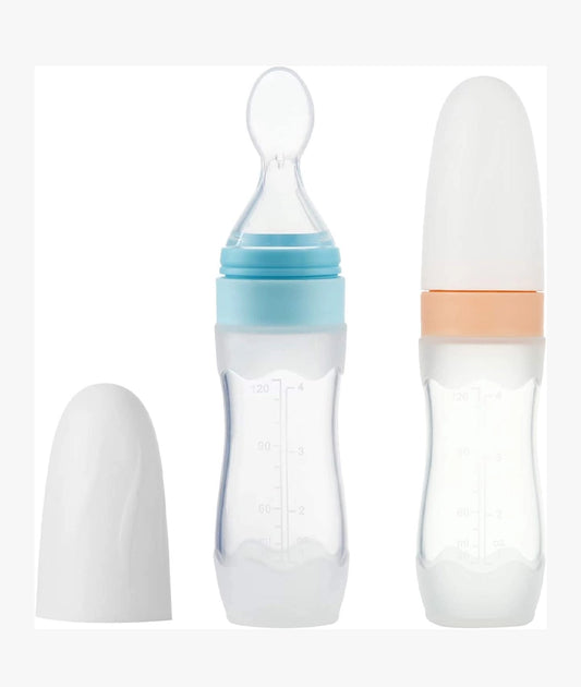 2 Pack Silicone Baby Food Dispensing Spoon