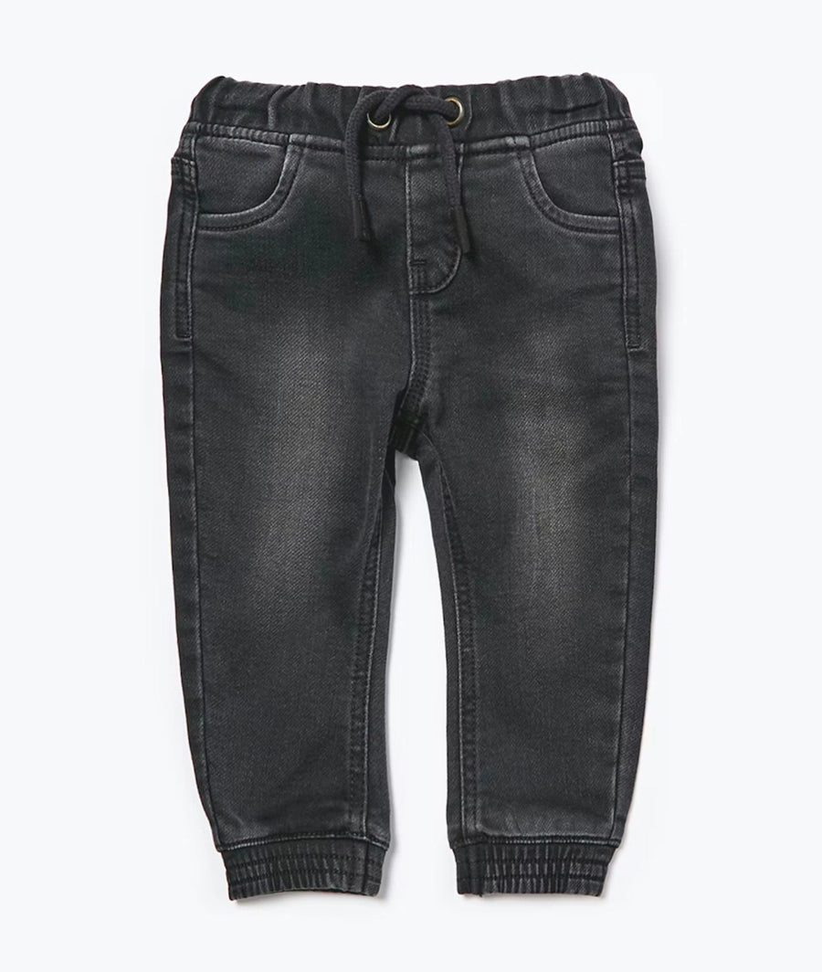 Black Cuffed Jeans