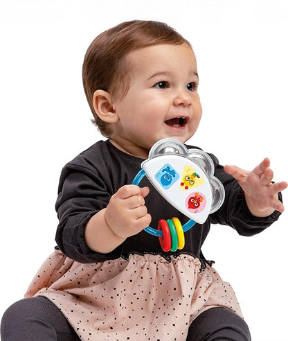 Baby Einstein, Tiny Tambourine Musical Toy &amp; Rattle, Multicolored – Image 4