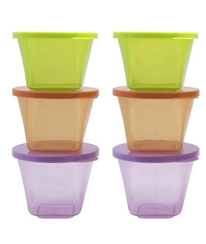 NUK Baby Stackable Food Storage Containers -6 Count
