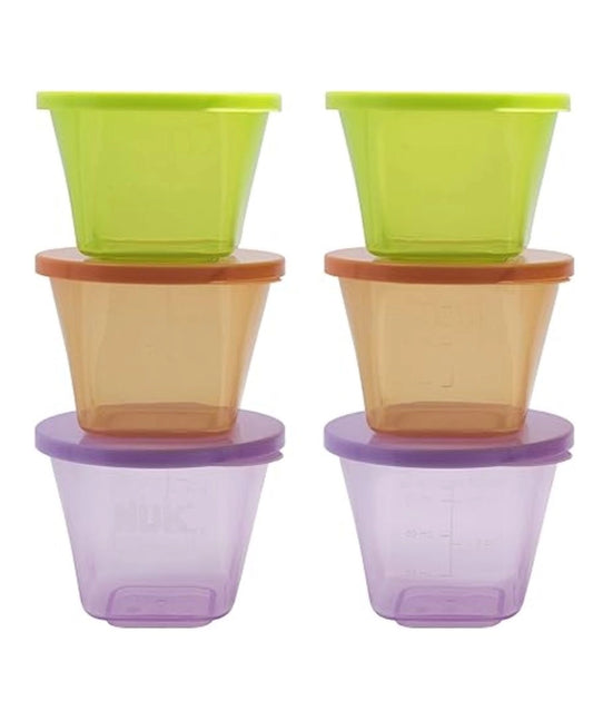 NUK Baby Stackable Food Storage Containers -6 Count