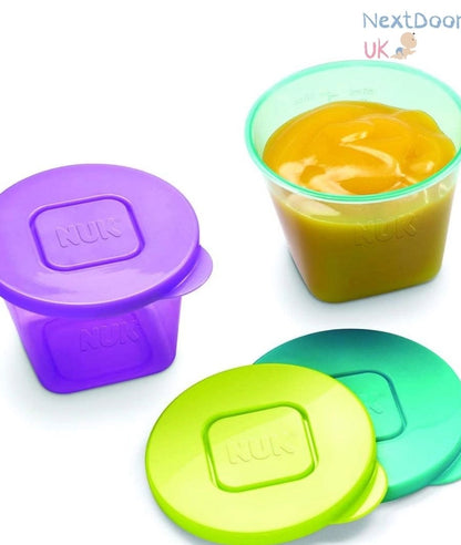 NUK Baby Stackable Food Storage Containers -6 Count – Image 3