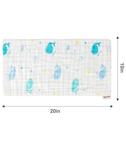 Muslin Burp Cloths for Baby 6 pack – Image 2