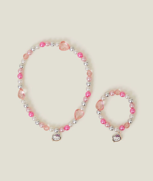 Girls Hello Kitty® Necklace and Bracelet Set – Image 2
