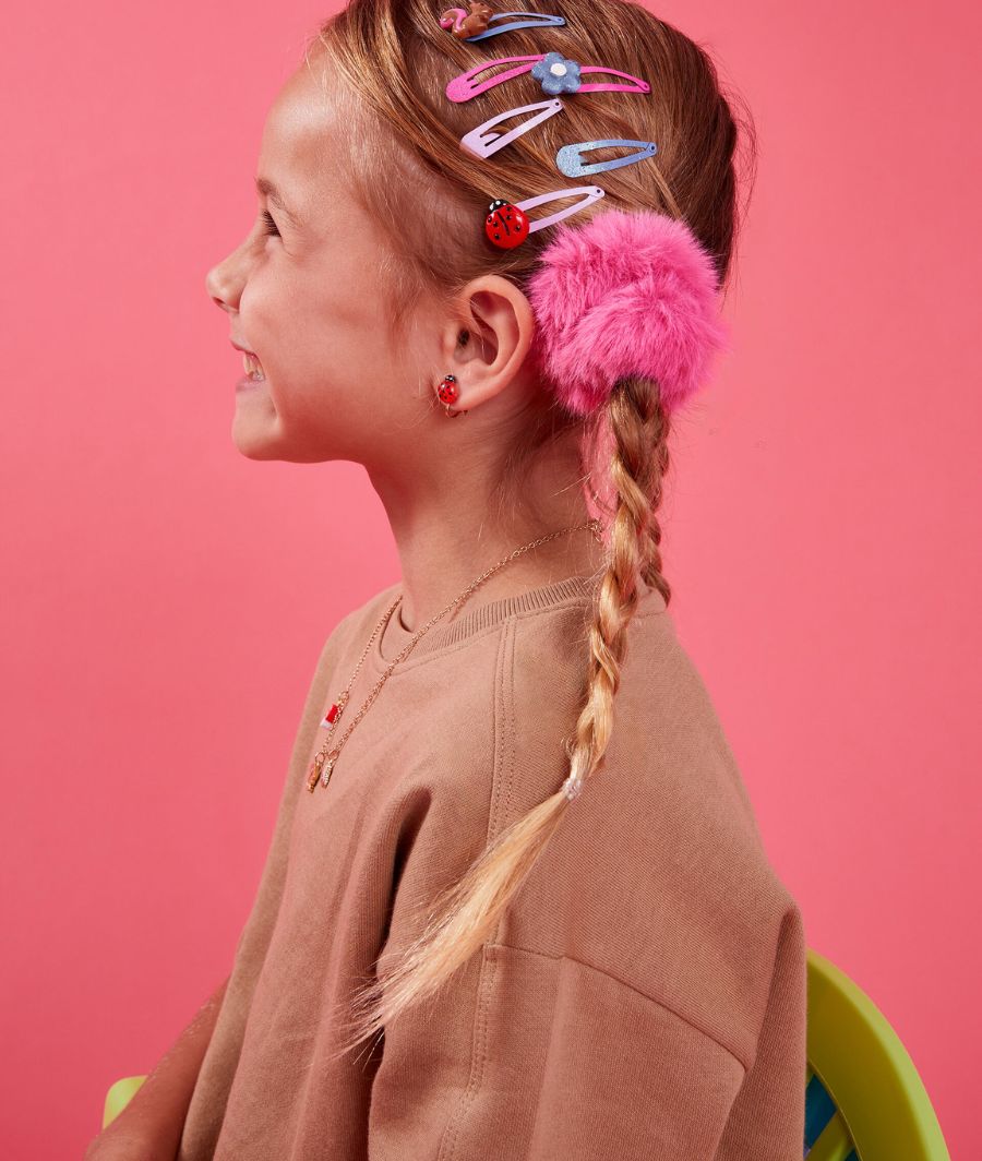 6-Pack Girls Woodland Hair Clips – Image 2