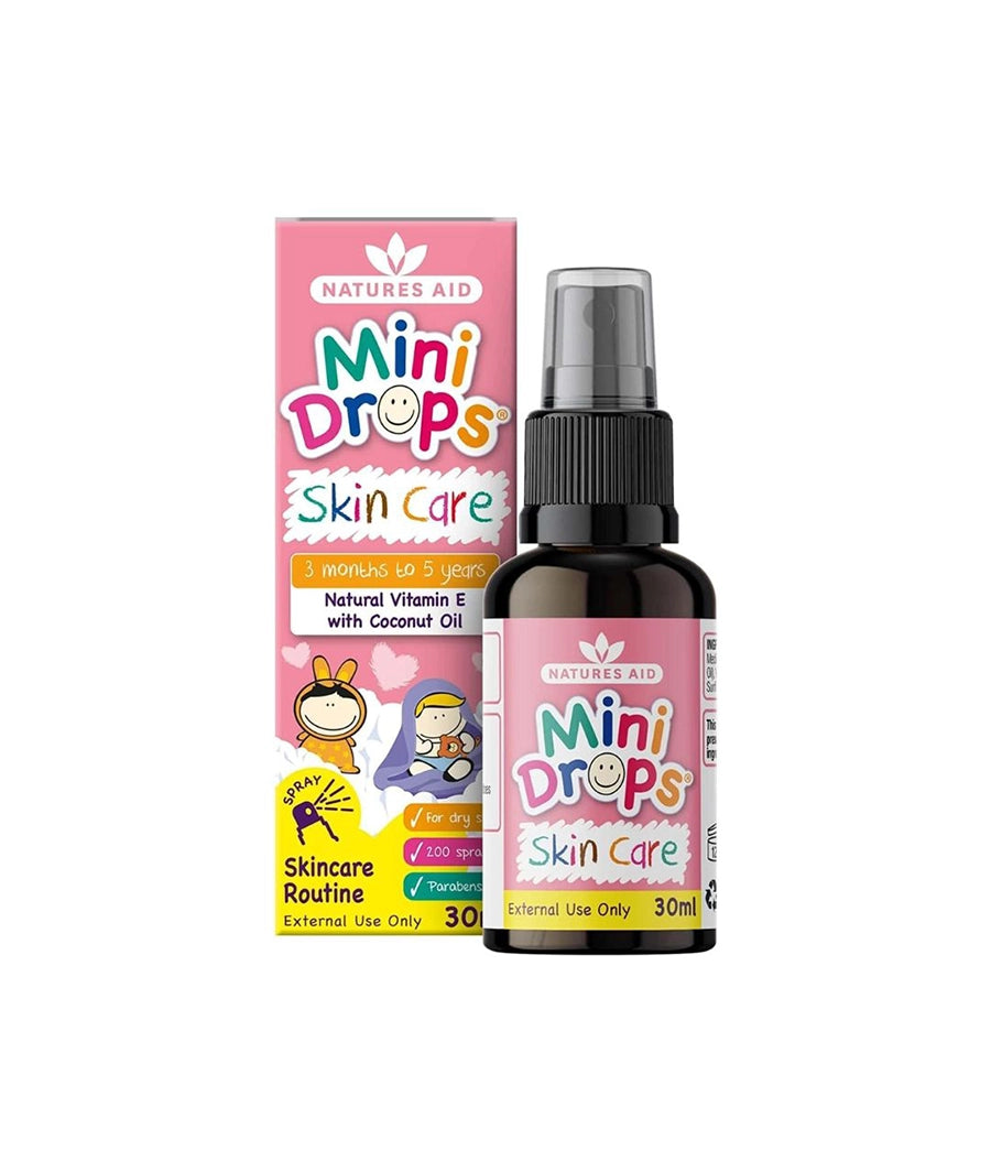 Natures Aid Mini Drops Vitamin E Skin Care - 30ml