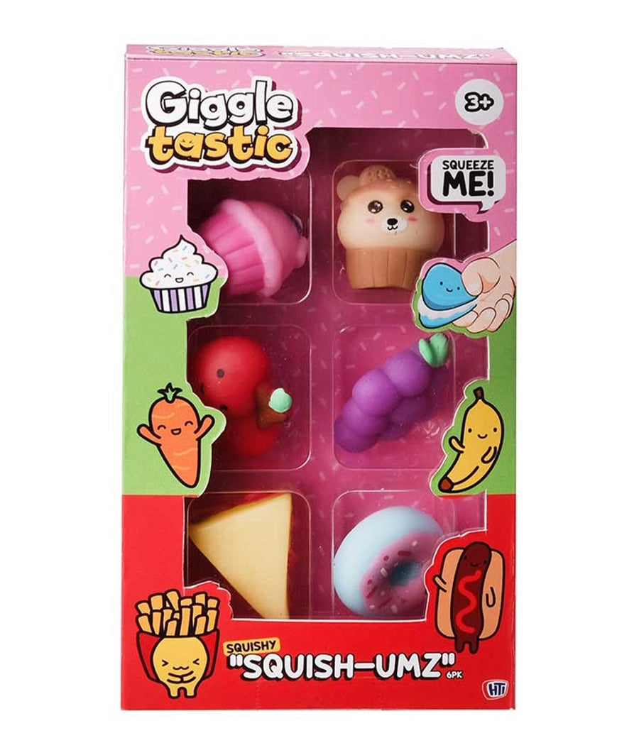 SQUISH-UMZ ASSORTED (6 PACK), 3Yrs+( design may vary)