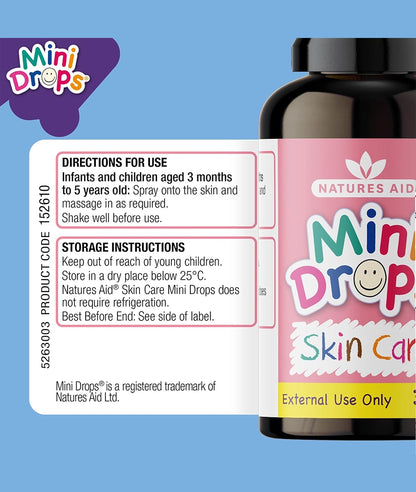 Natures Aid Mini Drops Vitamin E Skin Care - 30ml – Image 3