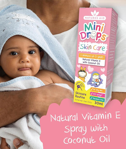 Natures Aid Mini Drops Vitamin E Skin Care - 30ml – Image 4