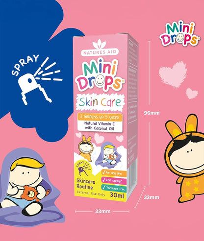 Natures Aid Mini Drops Vitamin E Skin Care - 30ml – Image 5