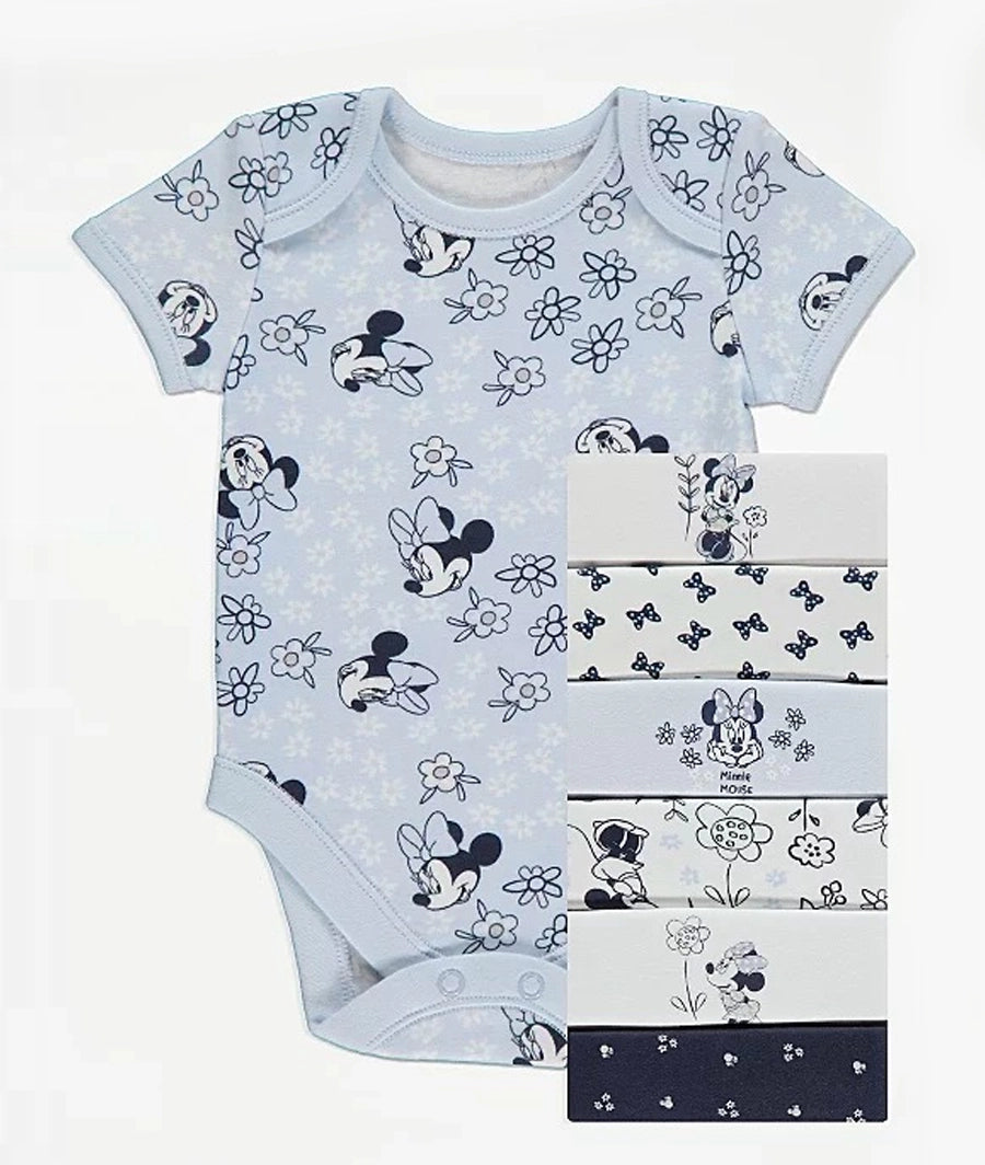 Disney Minnie Mouse Bodysuits 7 Pack