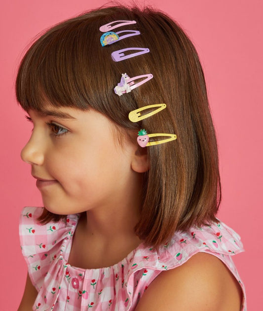 6-Pack Girls Spring Garden Hair Clips – Image 2