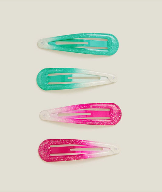 2-Pack Girls Ombre Glitter Hair Clips